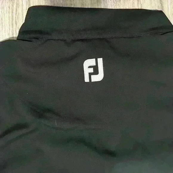 FootJoy Black Quarter Zip Jacket Saginaw SVSU Cardinals Embroidered Logo Size L - Picture 5 of 8